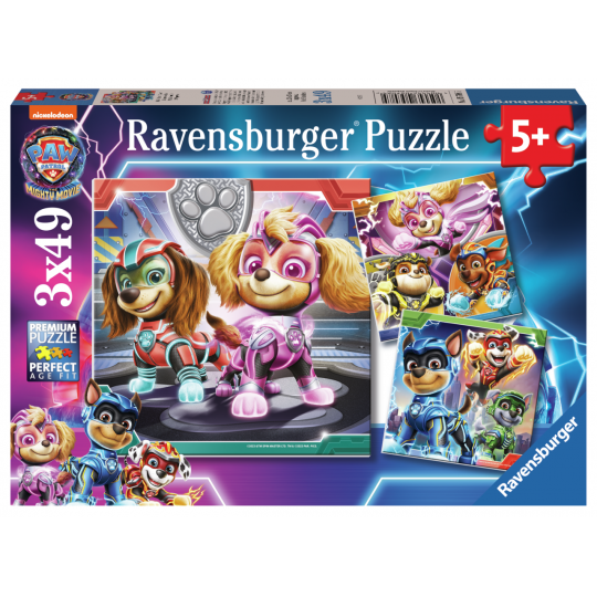 Ravensburger - Paw Patrol The Mighty Movie 3x49p