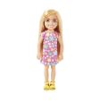 Barbie - Chelsea and Friends Doll - Purple Flowered Dress With Blond Hair HKD89