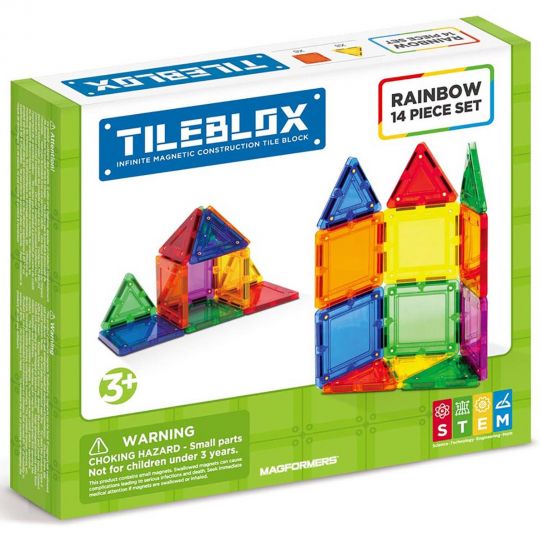 Tileblox -Regnbue - 14 stk sæt 3200