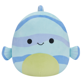 Squishmallow - 19cm Plys - Leland The Blue Striped Fish