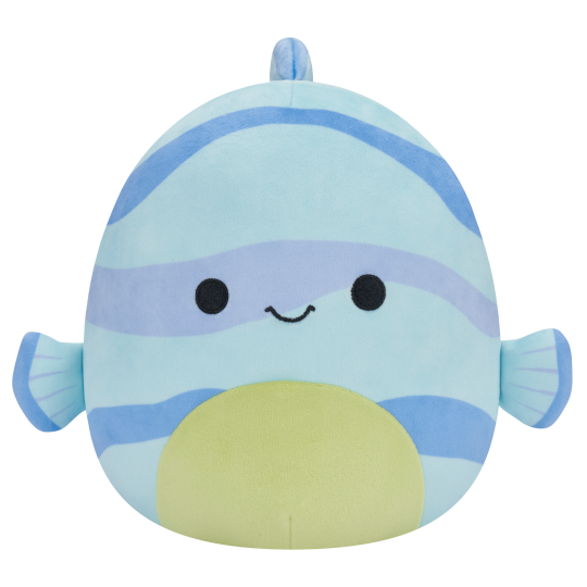 Squishmallow - 19cm Plys - Leland The Blue Striped Fish