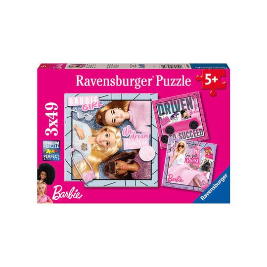 Ravensburger - Puslespil Barbie 3x49 brikker