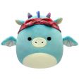 Squishmallows - 19 cm Plush P17 - Tatiana the Teal Dragon w Bandana