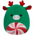 Squishmallows - 19 cm Christmas - Zumir Green Moose W. Peppermint Swirl Tummy 23598