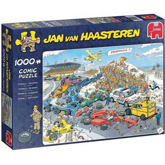 Jan Van Haasteren - Formel 1 - Puslespil 1000 brikker