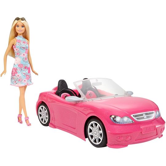 Barbie - Åben sportsvogn med dukke