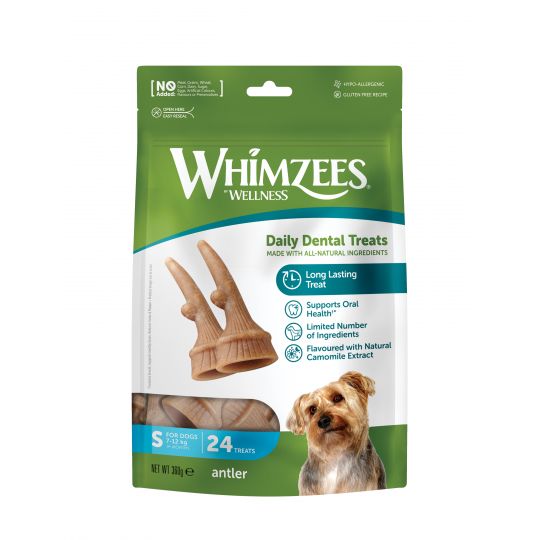 WHIMZEES - Tyggeben, gevir, S, pose m/24 stk., 360 g