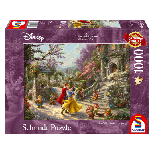 Schmidt - Thomas Kinkade Disney - Dans med prinsen 1000 brikker