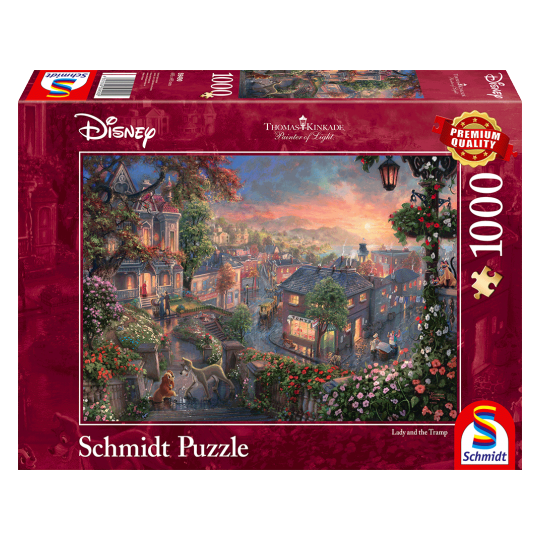 Schmidt - Thomas Kinkade Disney - Lady og Vagabonden 1000 brikker