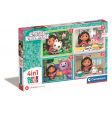 Clementoni - Gabby's Dollhouse - 4 in 1 Puzzle 21524