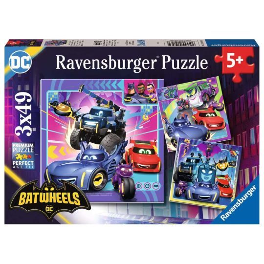 Ravensburger - Puslespil Batwheels 3x49 brikker