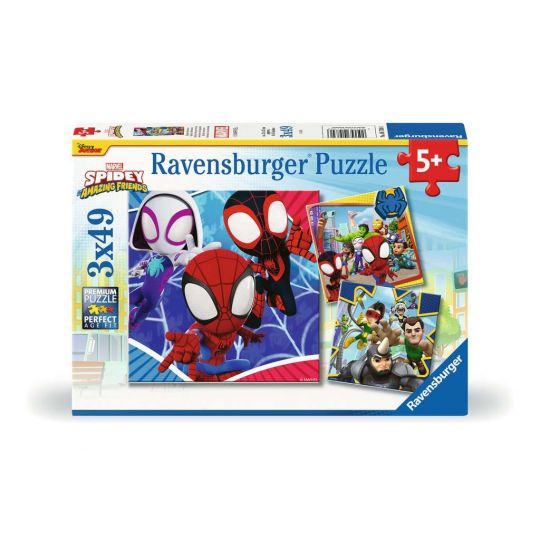 Ravensburger - Puslespil  Spidey's Adventures 3x49 brikker