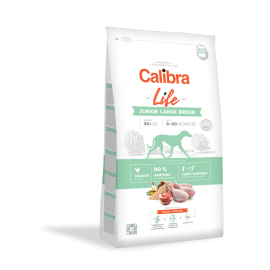 Calibra - Hundefoder Dog Life, Junior, Stor Race, Kylling 12 kg