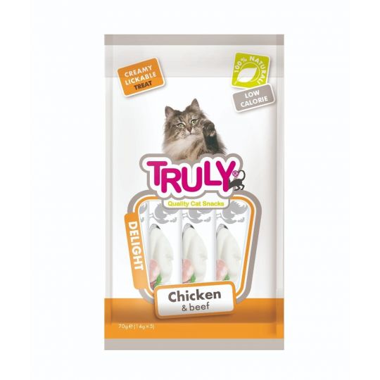 Truly - Cat Creamy Lickable Chicken & Beef 70g