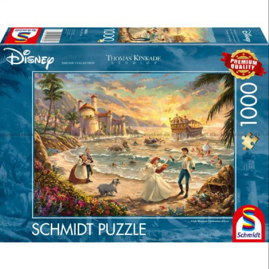 Schmidt - Thomas Kinkade Disney The Little Mermaid Celebration of Love 1000 pieces SCH8036