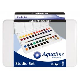 Daler-Rowney - Aquafine Akvarel 48 Half Pans 306032