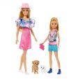 Barbie - Stacie & Barbie Doll Set With 2 Pets HRM09