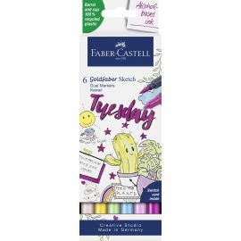 Faber-Castell - Sketch Marker Gofa 6ct set Kawaii 164811