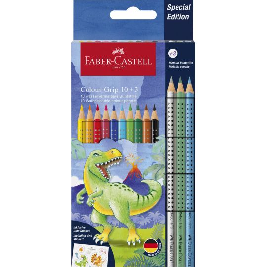 Faber-Castell - CP Colour Grip dinosaurus 10+3 201545