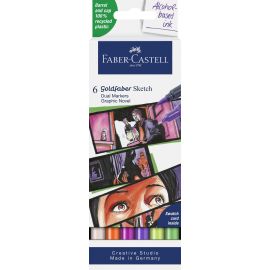 Faber-Castell - Sketch Marker Gofa 6ct set Graph. Novel 164810