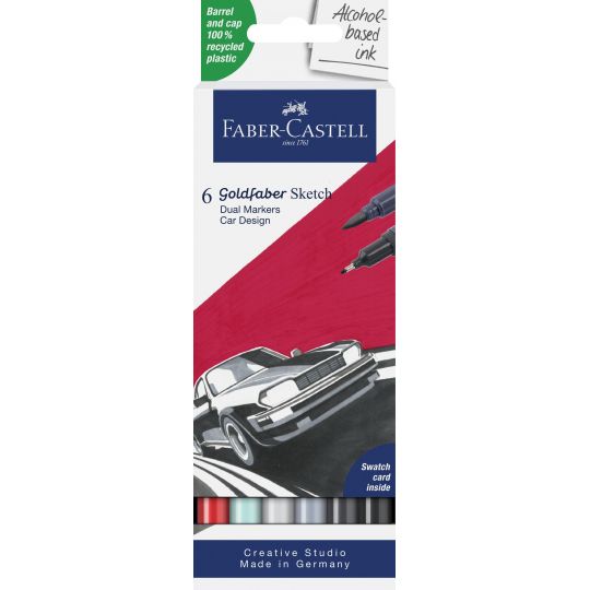 Faber-Castell - Sketch Marker Gofa 6ct set Car design 164813