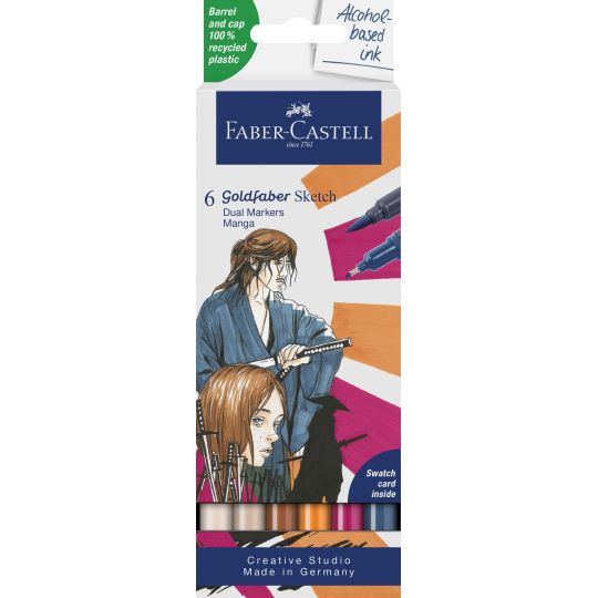 Faber-Castell - Sketch Marker Gofa 6ct set Manga 164809