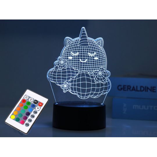 iTotal - 3D LED Lampe - Unicorn