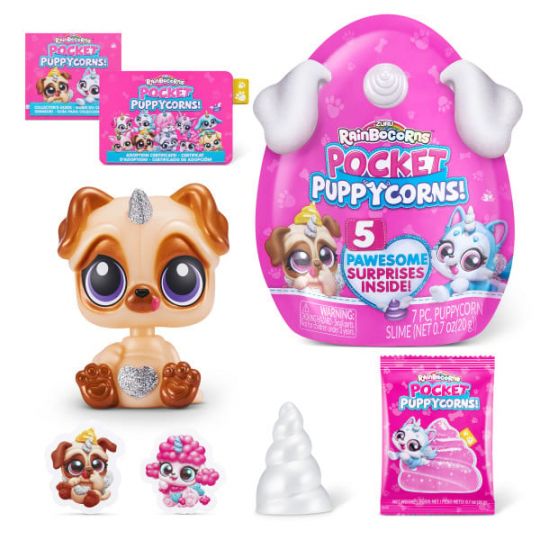 RAINBOCORNS- POCKET PUPPYCORN SURPRISE-SERIES 1 Bobble Head 1 pk.