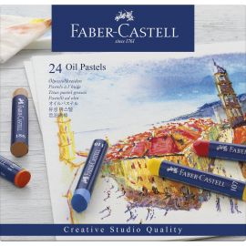 Faber-Castell - Oil pastels cardboard box 24 pcs 127024