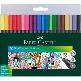 Faber-Castell - Grip Finepens, 20 stk