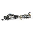 Bruder - RAM 2500 Police Pickup with L+S Module, trailer and boat 02507