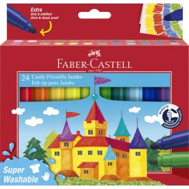Faber-Castell - Felt-tip pen Jumbo super washable 24 pcs 154324