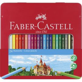 Faber-Castell - Colour pencils hexagonal tin 24 pcs 115824