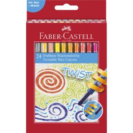 Faber-Castell - Twistable Wax Crayons cardboard 24 pcs 120004