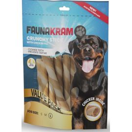 Faunakram - BLAND 4 FOR 119 - Crunchy dental stick Large 300gr OBS bedst før 5/8-2024