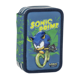 Cerda - Pencil Case With Accessories - Sonic Prime 2700001152