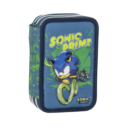 Cerda - Pencil Case With Accessories - Sonic Prime 2700001152