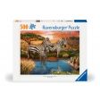 Ravensburger - Puslespil Zebras In Sunset 500 brikker