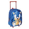 Cerda - Kids Backpack Trolley 3D - Sonic 2100005121