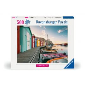 Ravensburger - Puslespil Boathouses In Smogen 500 brikker