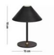 BORDLAMPE HYGGE SORT LED