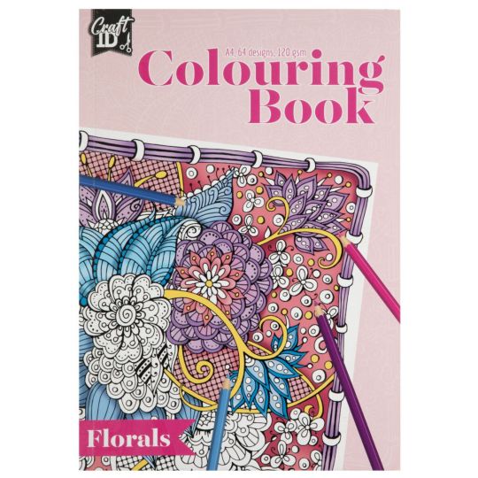 Craft ID - Colouring book - Flowers