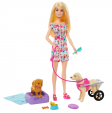 Barbie - Walk and Wheel Pet Playset HTK37