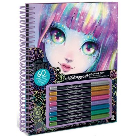 Nebulous Star - Black Pages Coloring Book - Isadora 232-11136