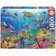 Educa - 1000 brikker - Tropical Fantasy Turtles Puslespil