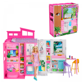 Barbie - Getaway Doll House & Doll HRJ77