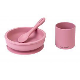 SARO Baby - Silicone Spisesæt 3 Dele Pink