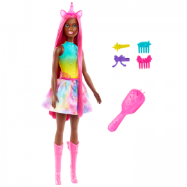 Barbie - A touch of Magic Unicorn doll with long hair HRR01