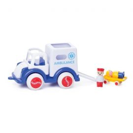 Viking Toys - Jumbo Ambulance M/2 Pers. + 1 Båre