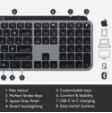 LOGITECH MX KEYS3 TASTATUR GRÅ